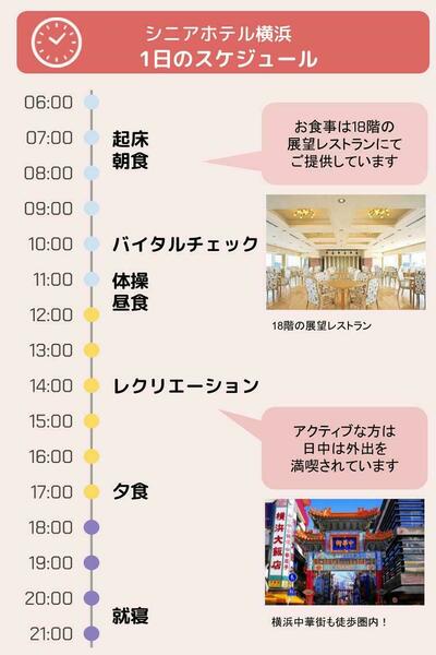 シニアホテル横浜の1日