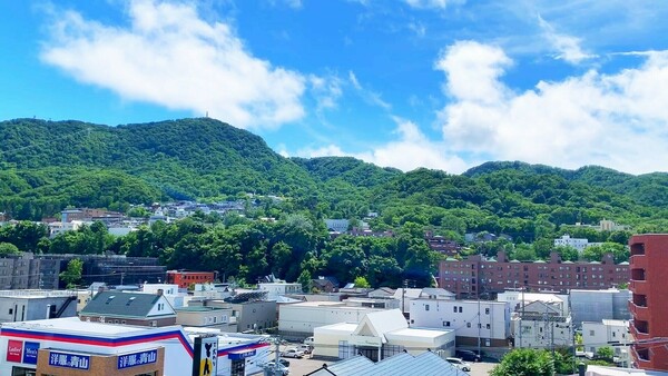 ネクサスコート旭ヶ丘から見える藻岩山